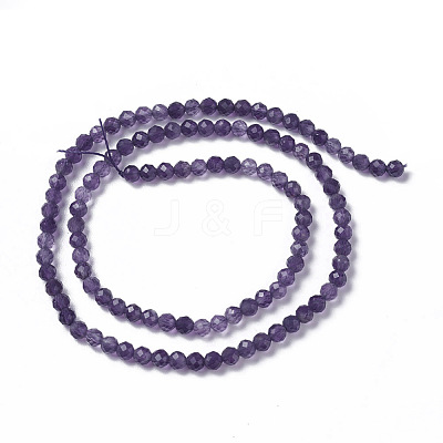 Natural Amethyst Beads Strands G-F596-13-4mm-1