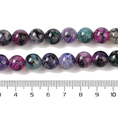 Natural Dragon Veins Agate Bead Strands X-G-NH0013-B01-02-1