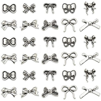 100Pcs 10 Style Tibetan Style Alloy Bead FIND-CJ0003-95-1