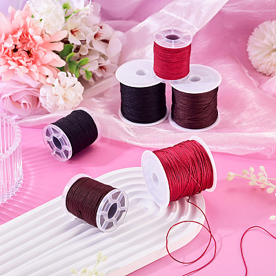 6Rolls 6 Colors Nylon Braided Cord NWIR-TA0001-46D-1