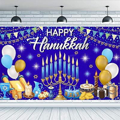 Polyester Hanging Banner Sign AJEW-WH0190-067-1