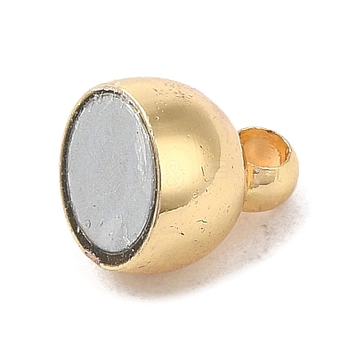 Rack Plating Brass Magnetic Clasps KK-D100-14KCG-1