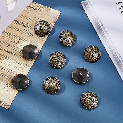 20Pcs Alloy Shank Buttons BUTT-FH0001-036A-1