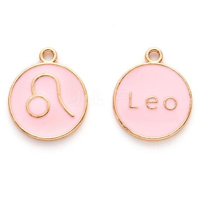 Alloy Enamel Pendants X-ENAM-S124-01A-09G-1
