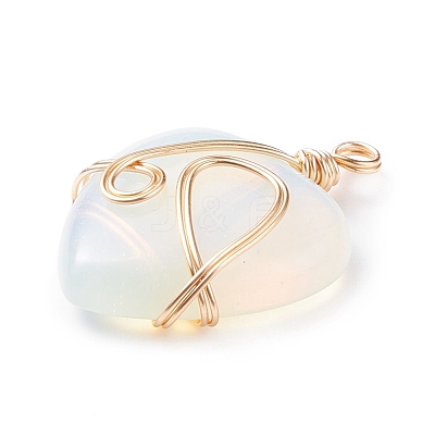 Opalite Pendants PALLOY-JF01490-01-1