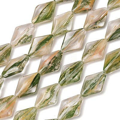Transparent Handmade Lampwork Beads LA-CBAF0C8-02D-1