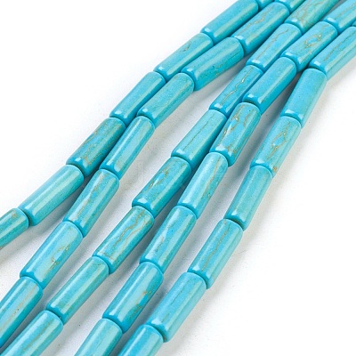 Synthetic Turquoise Beads Strands TURQ-G120-4x13mm-15-1