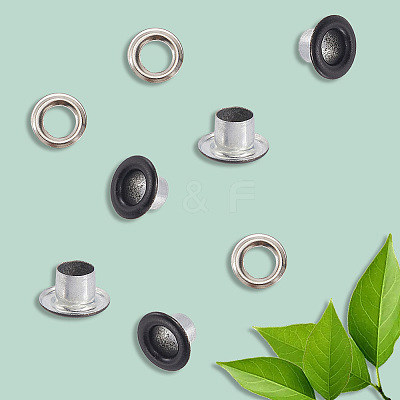 300 Sets Iron Grommet Eyelet Findings SCRA-GF0001-09A-1
