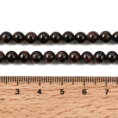 Natural Garnet Gemstone Bead Strands X-G-R263-6mm-1