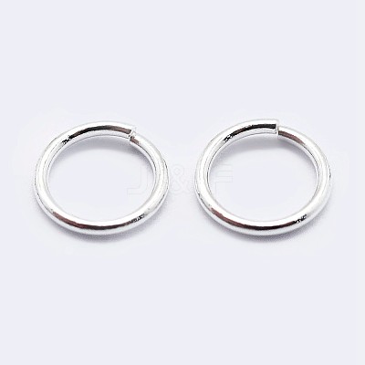 925 Sterling Silver Saw Cut Open Jump Rings STER-F036-02S-0.8x12mm-1