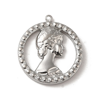 Non-Tarnish 304 Stainless Steel Pendants STAS-L022-315P-1