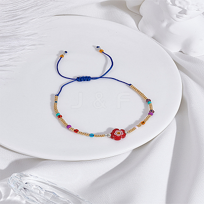 1Pc Glass Seed Beads Braided Bead Bracelets for Women BJEW-LP0002-32B-1