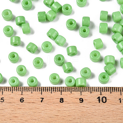 Opaque Baking Paint Glass Seed Beads SEED-T008-02Q-1