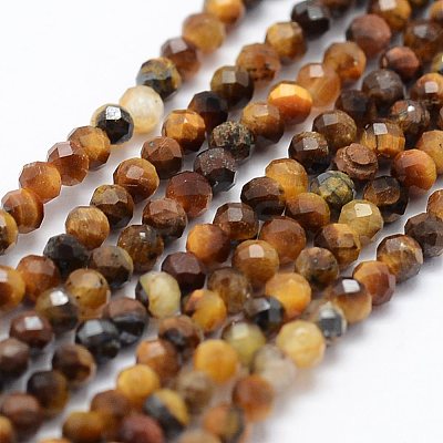 Natural Tiger Eye Beads Strands X-G-K185-13-1