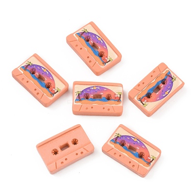 Retro Opaque Resin Cabochons FIND-CJC0004-25C-1