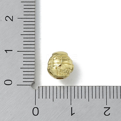 Rack Plating Brass Beads KK-A220-18G-1