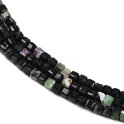 Natural Ruby in Zoisite Beads Strands G-RM2025-C37-B-1