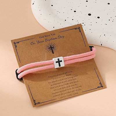 Alloy Rope String Bracelets for Woman Men PW-WG53D97-02-1