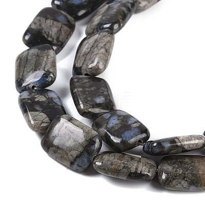 Natural Glaucophane Beads Strands G-C141-C01-03-1