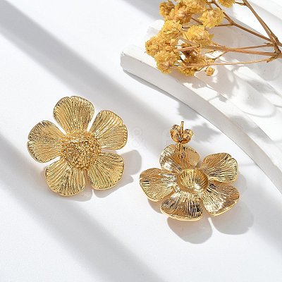 304 Stainless Steel Stud Earrings for Women STAS-Z117-04G-1