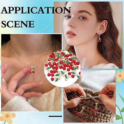 110Pcs Alloy Enamel Charms ENAM-ME0001-44-1