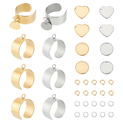 DIY Charm Cuff Ring Making Kit STAS-UN0051-43-1