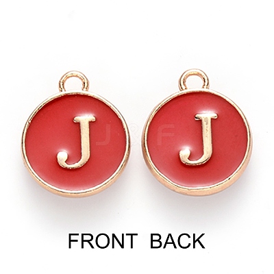 Golden Plated Enamel Alloy Charms ENAM-SZ0001-26C-J-1