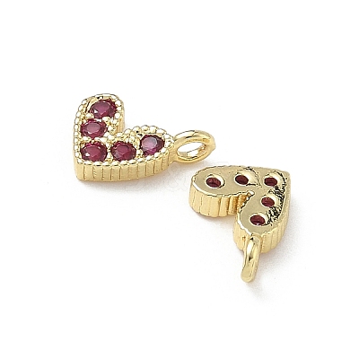 Brass Micro Pave Cubic Zirconia Charms RB-I078-66G-NR-1-1