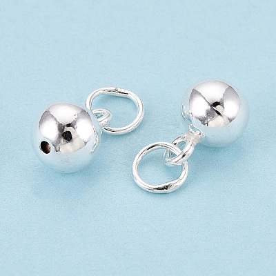 925 Sterling Silver Round Ball Charms STER-T008-25S-01-1