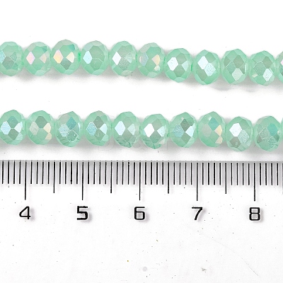 Baking Electroplate Glass Beads Strands X1-DGLA-A039-J6MM-B07-1