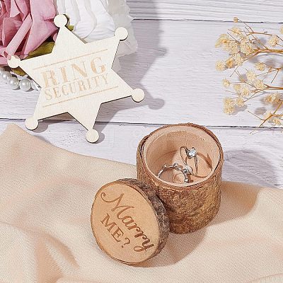 Star Ring Security Word Badge AJEW-FG0001-95-1