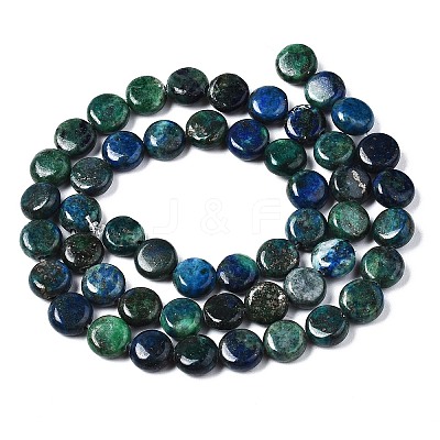 Natural Chrysocolla and Lapis Lazuli Beads Strands X-G-N330-032B-01-1