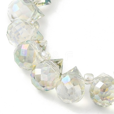 Electroplate Glass Beads Strands EGLA-D030-17N-1