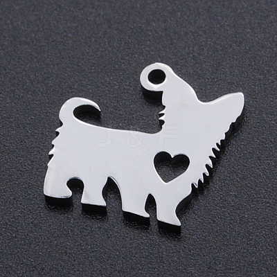 Non-Tarnish 201 Stainless Steel Silhouette Charms STAS-N090-JN853-1-1