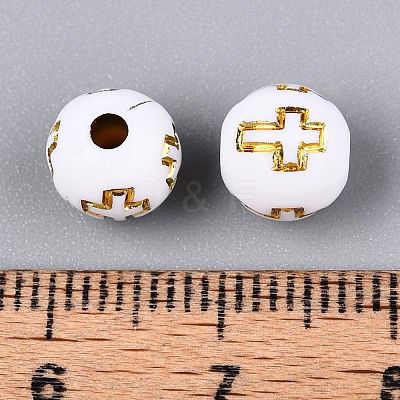 Plating Acrylic Beads X-PACR-Q113-01-1