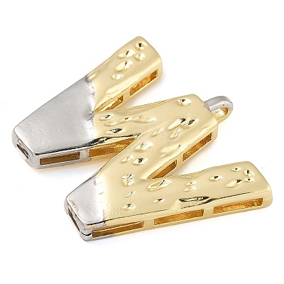 Brass Pendants PALLOY-S036-01G-W-1