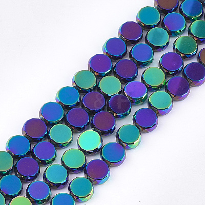 Electroplate Glass Beads Strands EGLA-S176-6B-E02-1