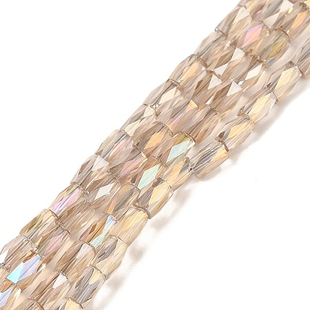 Electroplate Glass Beads Strands GLAA-P068-AB03-1