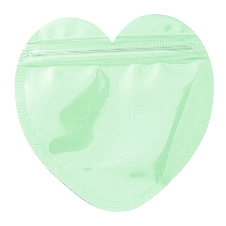 Heart Shaped Plastic Packaging Yinyang Zip Lock Bags OPP-D003-02D-1