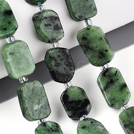 Natural Ruby in Zoisite Beads Strands G-T138-26A-09-1