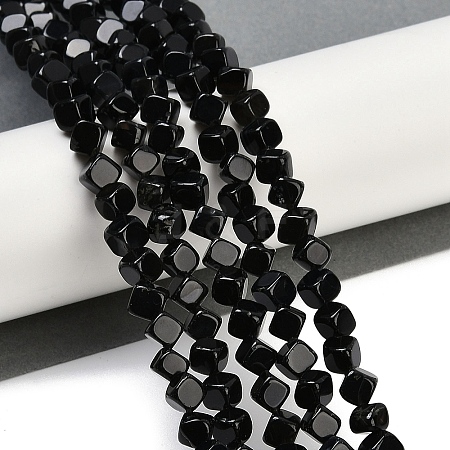 Natural Black Onyx(Dyed & Heated) Beads Strands G-A257-A01-01-1