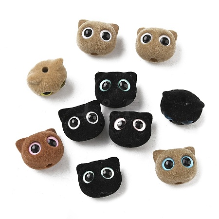 Flocking Opaque Acrylic Beads AC-CBA6371-01-1