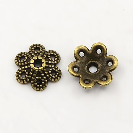 Tibetan Style Alloy Bead Caps K08YE071-1