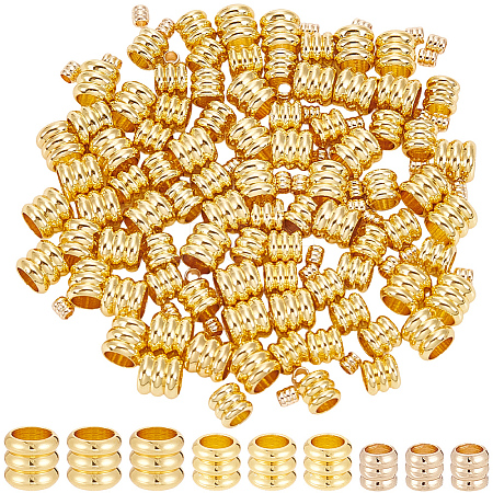 120Pcs 3 Styles Brass Beads KK-SP0002-64-1