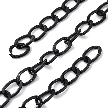 Oxidation Aluminum Faceted Curb Chains LS-CHA-TAC0003-01EB-B-1