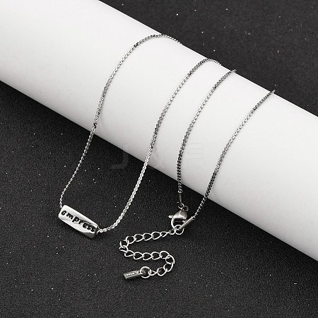 304 Stainless Steel Serpentine Chain Necklaces NJEW-K255-33P-1