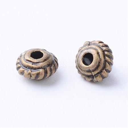 Tibetan Style Alloy Spacer Beads TIBE-Q063-40AB-NR-1