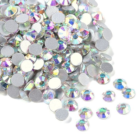 Glass Flat Back Rhinestone RGLA-C002-SS16-101-1