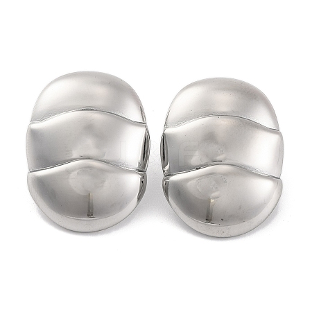 Non-Tarnish 304 Stainless Steel Stud Earrings for Women EJEW-N054-22P-1