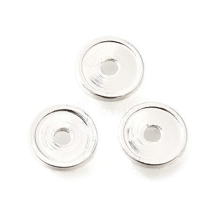 Flat Round Brass Beads KK-L230-04S-1